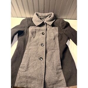 Preston & York wool blend coat with black and grey